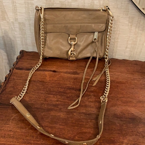 Rebecca minkoff Taupe leather crossbody 81/2 wide - Picture 2 of 9